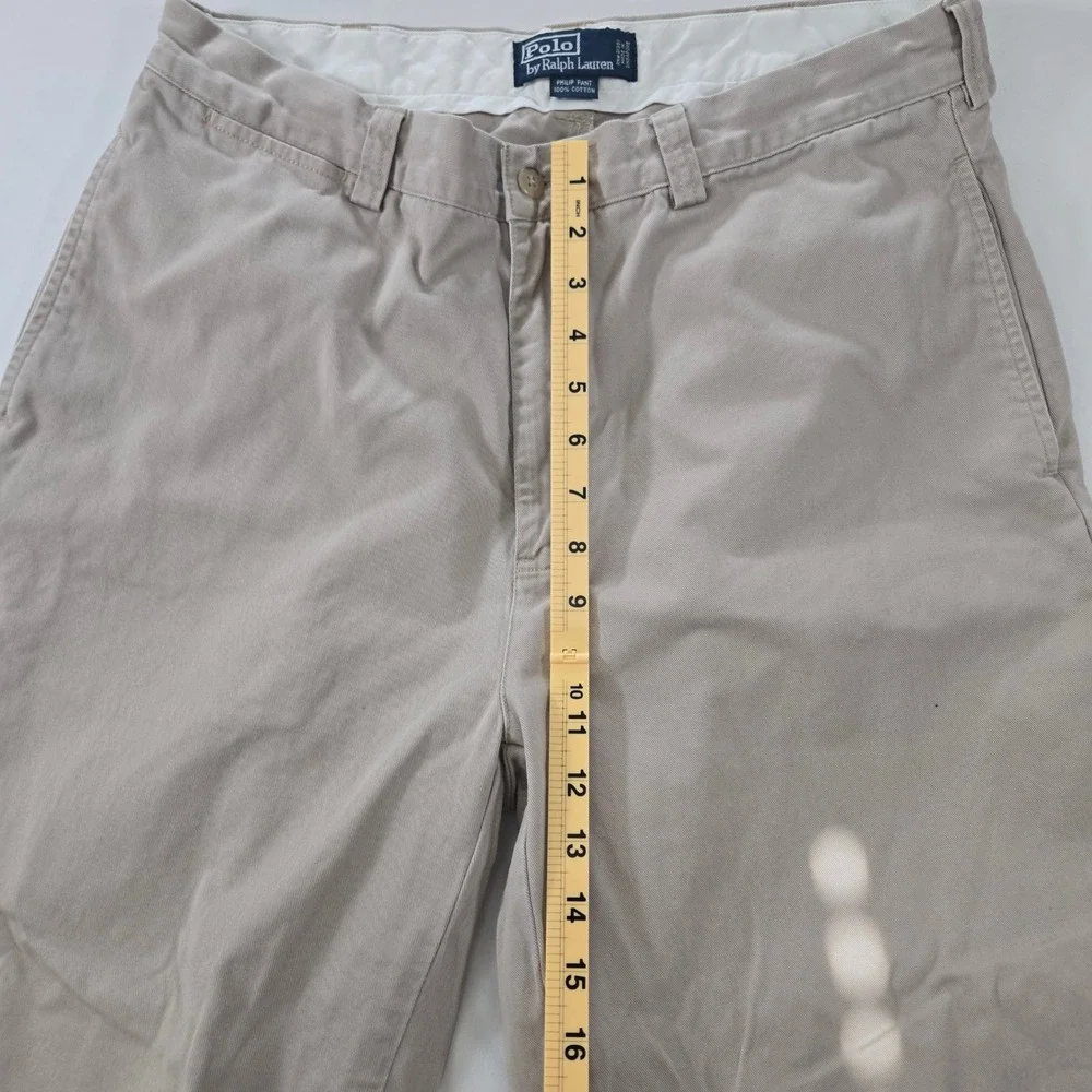Polo Ralph Lauren Chino Pants Mens 34x32 Khaki Beige Philip Pant Classic Fit